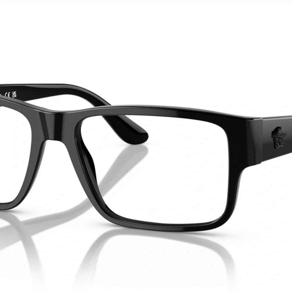 Versace Glossy Black Eyewear - Picture 2 of 3